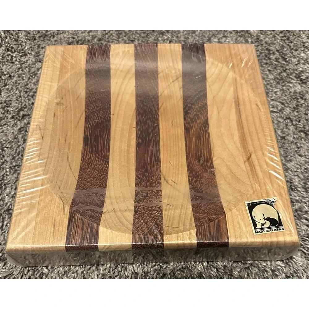 The Great Alaska Company ULU Genuine Hardwood Chopping Bowl Cutting Board